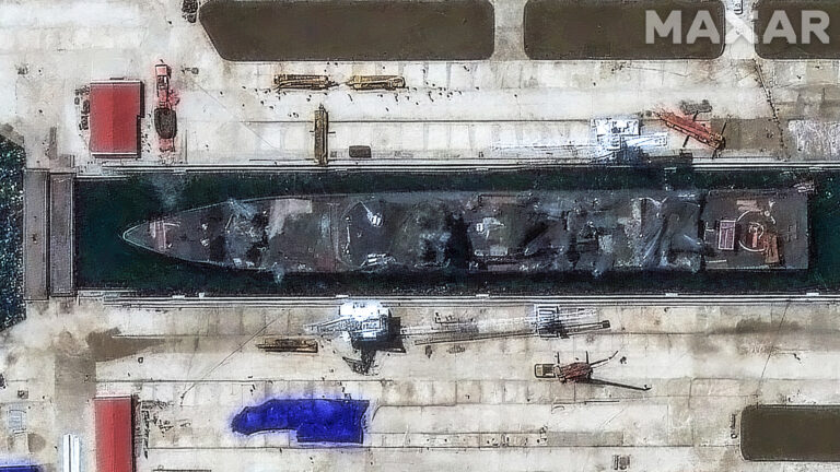 north-korea-s-damaged-frigate-in-dry-dock-satellite-images-reveal-extent